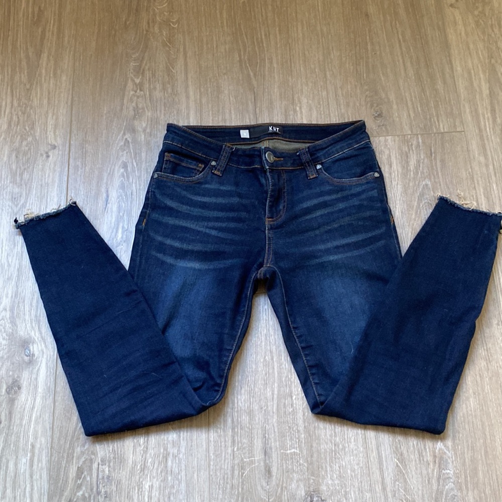 Kut from the Kloth Connie Raw Hem Ankle With Zipper High-Rise Skinny Jeans